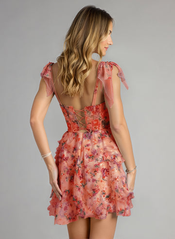 Ball-Gown/Princess Sleeveless Short Tulle Homecoming Dress With Ruffle